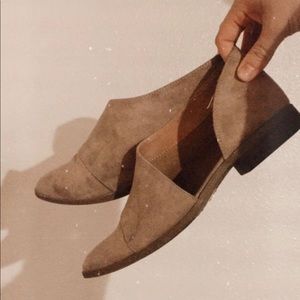 Faux Suede Cut Out Bootie